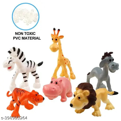 Jungle Animal Toys Set (12 pcs)