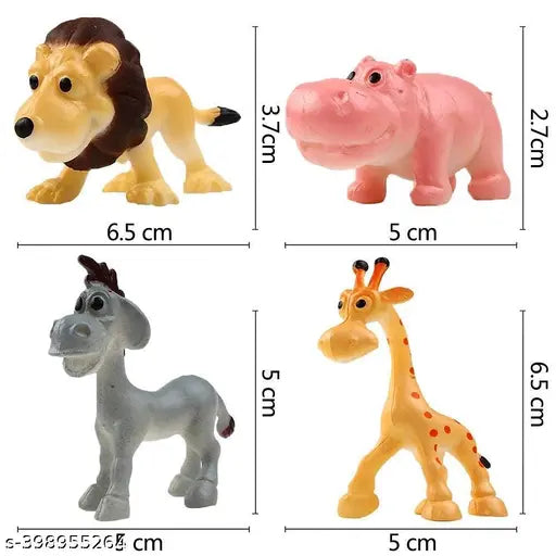 Jungle Animal Toys Set (12 pcs)