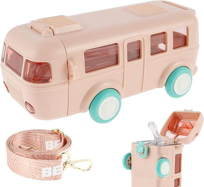 Bus Shape Kids Water Bottle Toy