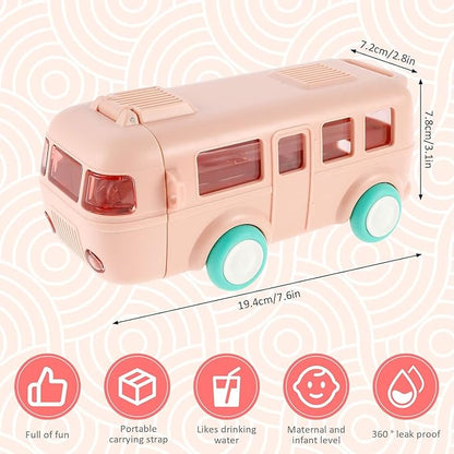 Bus Shape Kids Water Bottle Toy
