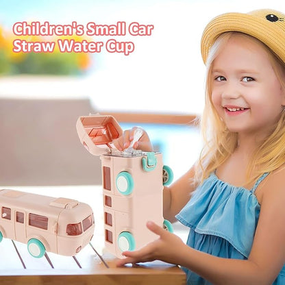 Bus Shape Kids Water Bottle Toy